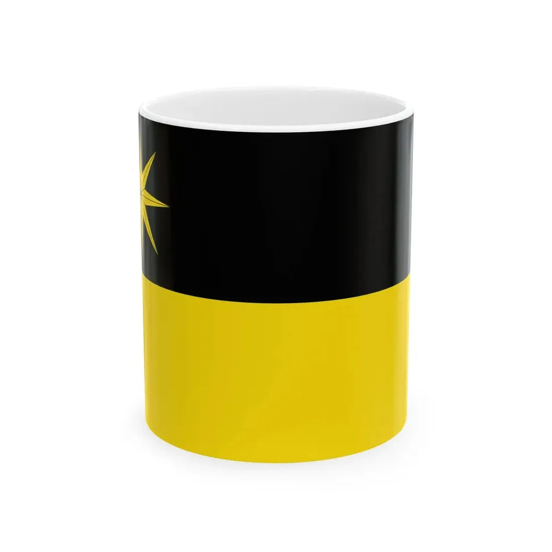Hissflagge der Stadt Bad Wildungen (Germany) White Coffee Mug 11oz - Go Mug Yourself