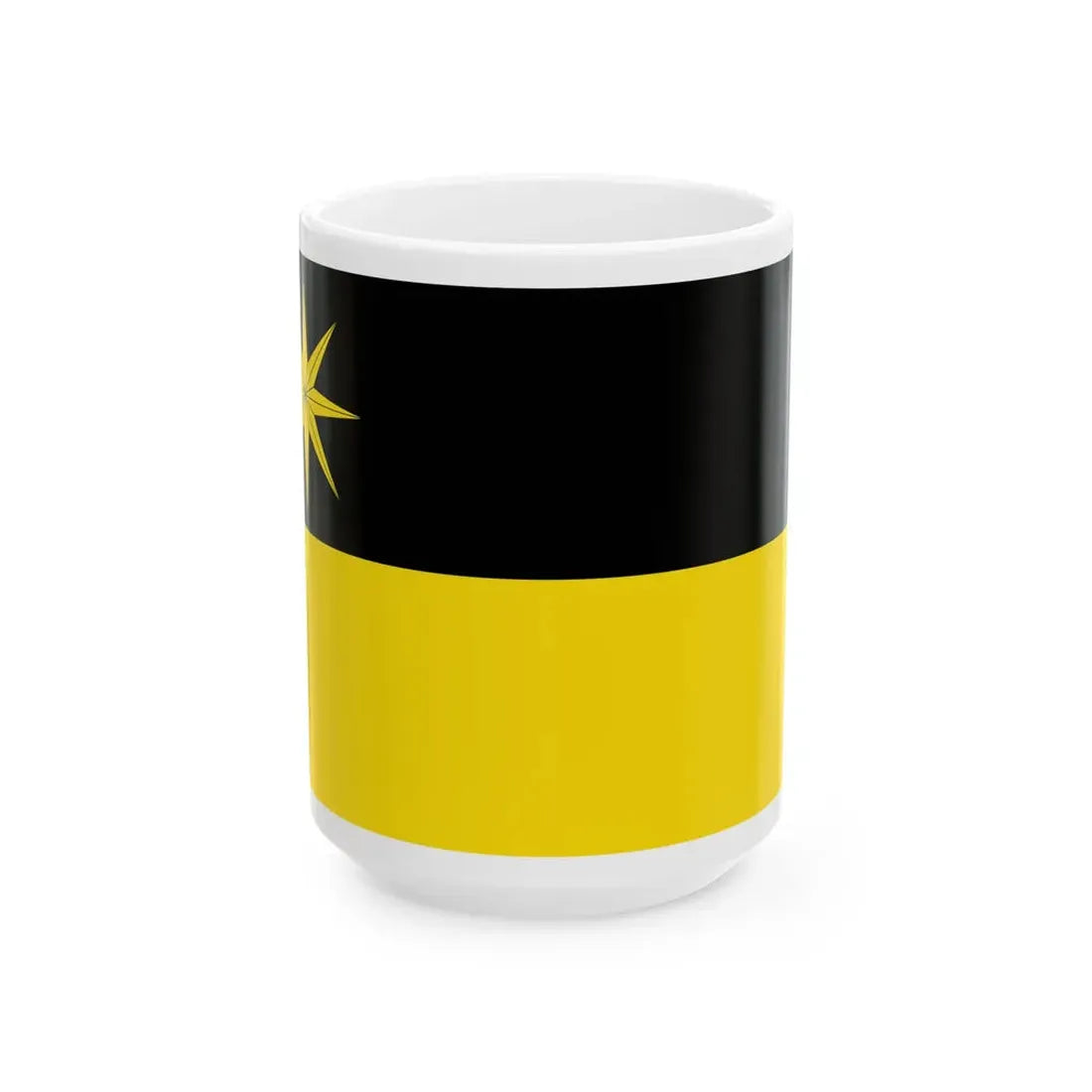 Hissflagge der Stadt Bad Wildungen (Germany) White Coffee Mug 15oz - Go Mug Yourself