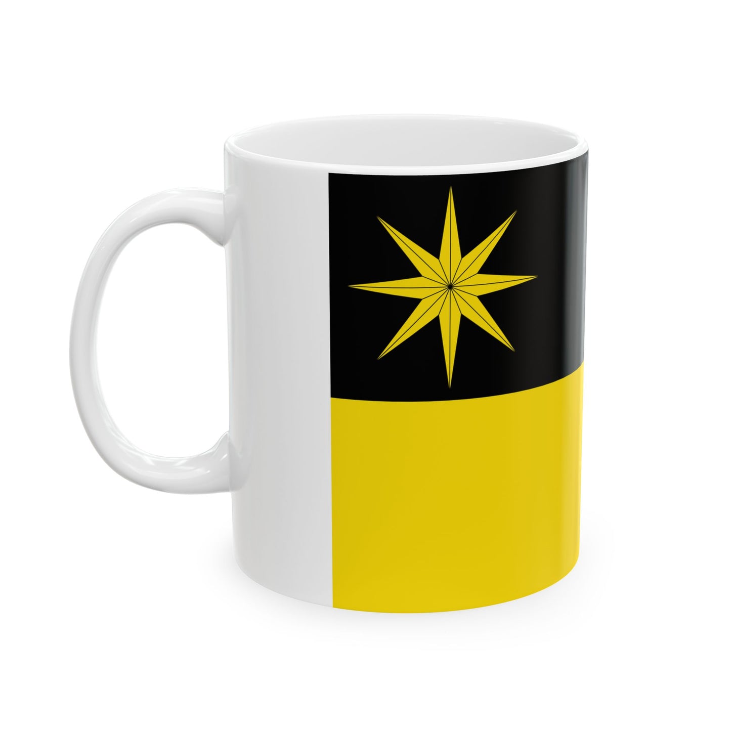 Hissflagge der Stadt Bad Wildungen (Germany) White Coffee Mug-Go Mug Yourself