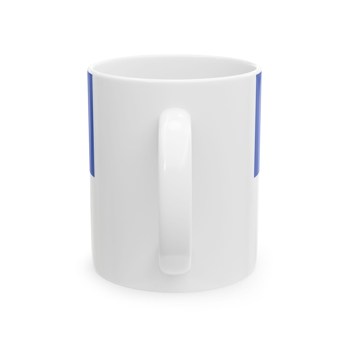 Hissflagge der Stadt Darmstadt (Germany) White Coffee Mug-Go Mug Yourself