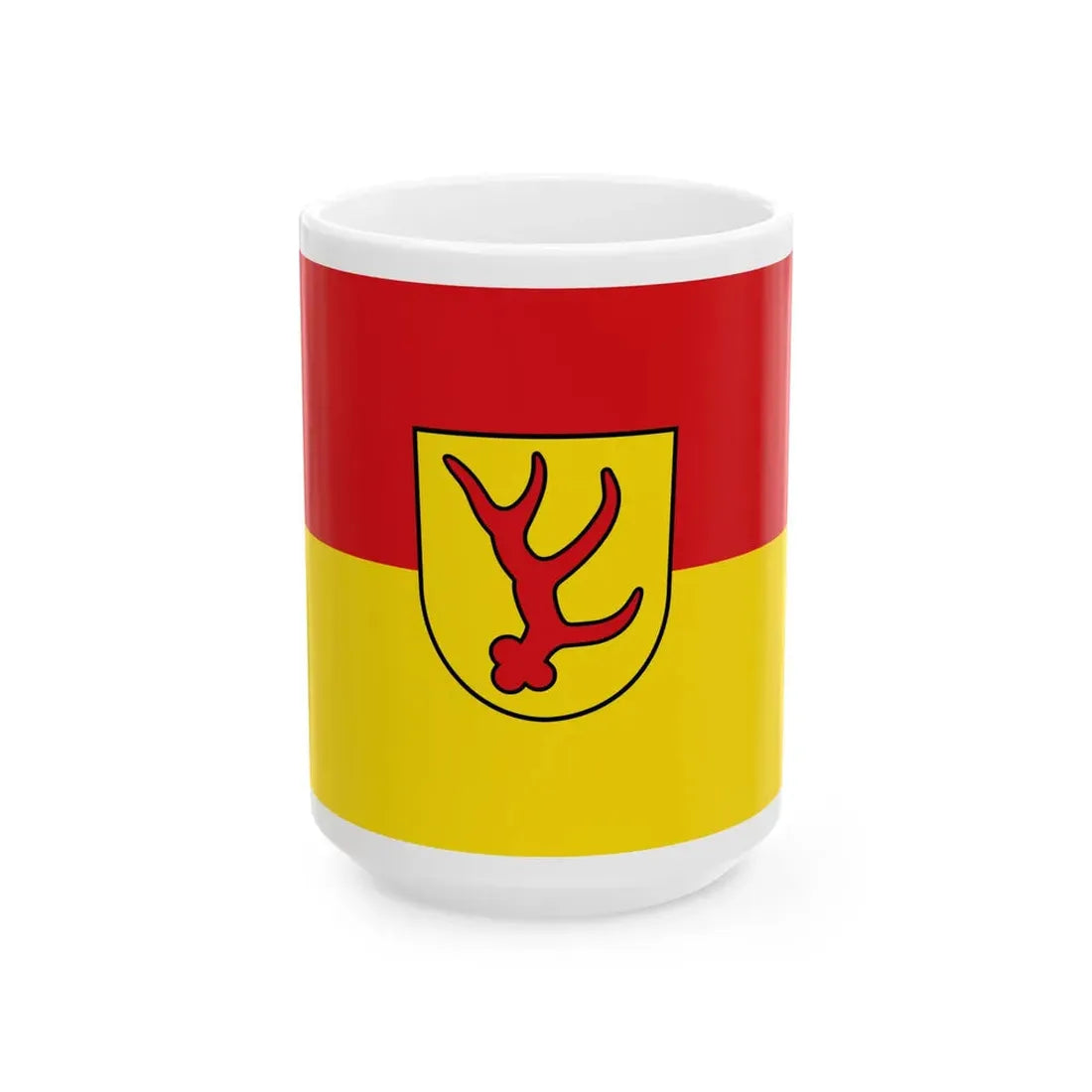 Hissflagge der Stadt Forst Lausitz 2005-2011 (Germany) White Coffee Mug 15oz - Go Mug Yourself