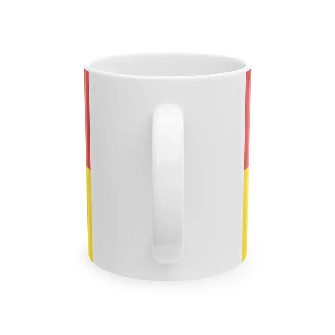 Hissflagge der Stadt Forst Lausitz 2005-2011 (Germany) White Coffee Mug - Go Mug Yourself
