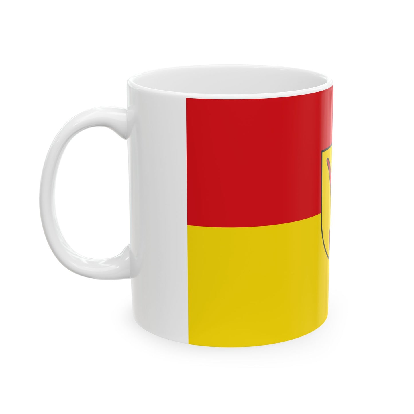 Hissflagge der Stadt Forst Lausitz 2005-2011 (Germany) White Coffee Mug-Go Mug Yourself