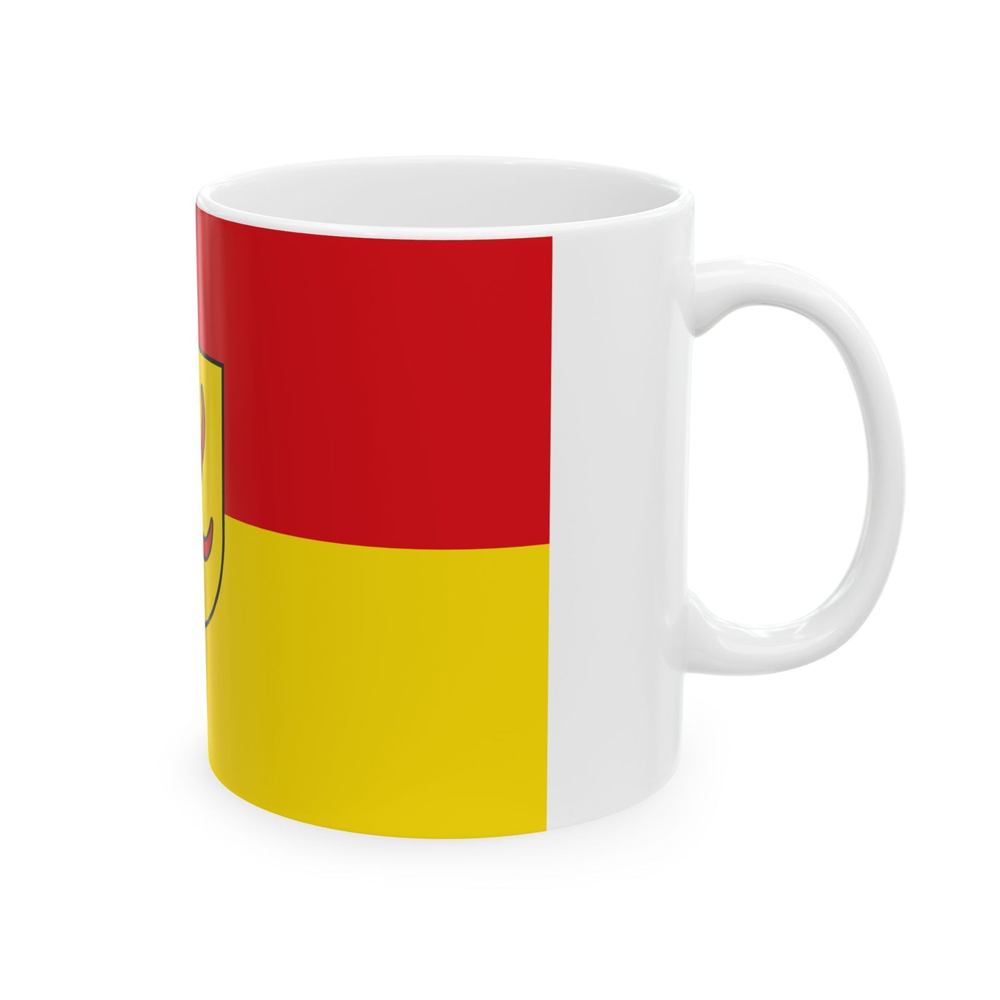 Hissflagge der Stadt Forst Lausitz 2005-2011 (Germany) White Coffee Mug-Go Mug Yourself