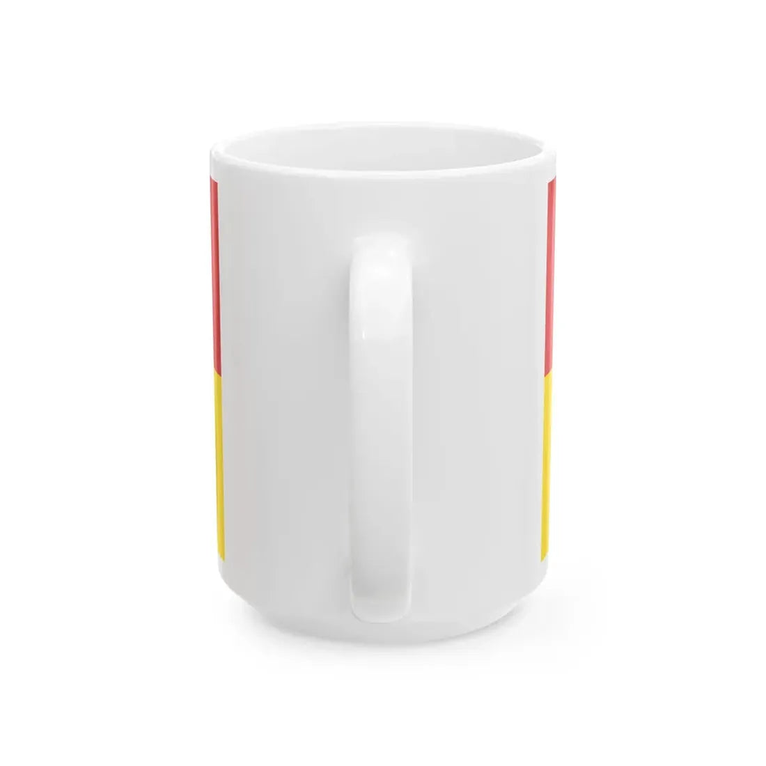 Hissflagge der Stadt Forst Lausitz 2005-2011 (Germany) White Coffee Mug - Go Mug Yourself