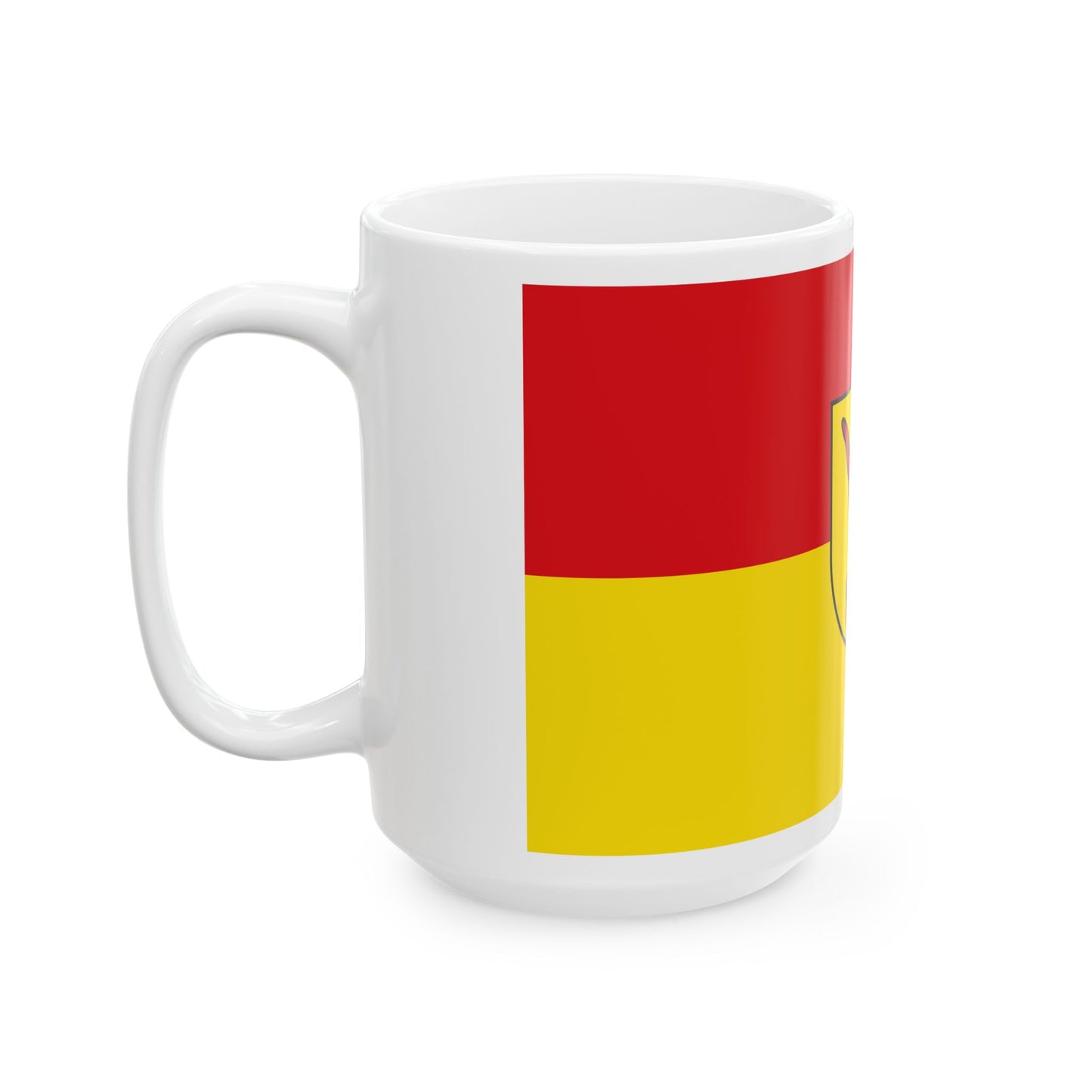 Hissflagge der Stadt Forst Lausitz 2005-2011 (Germany) White Coffee Mug-Go Mug Yourself