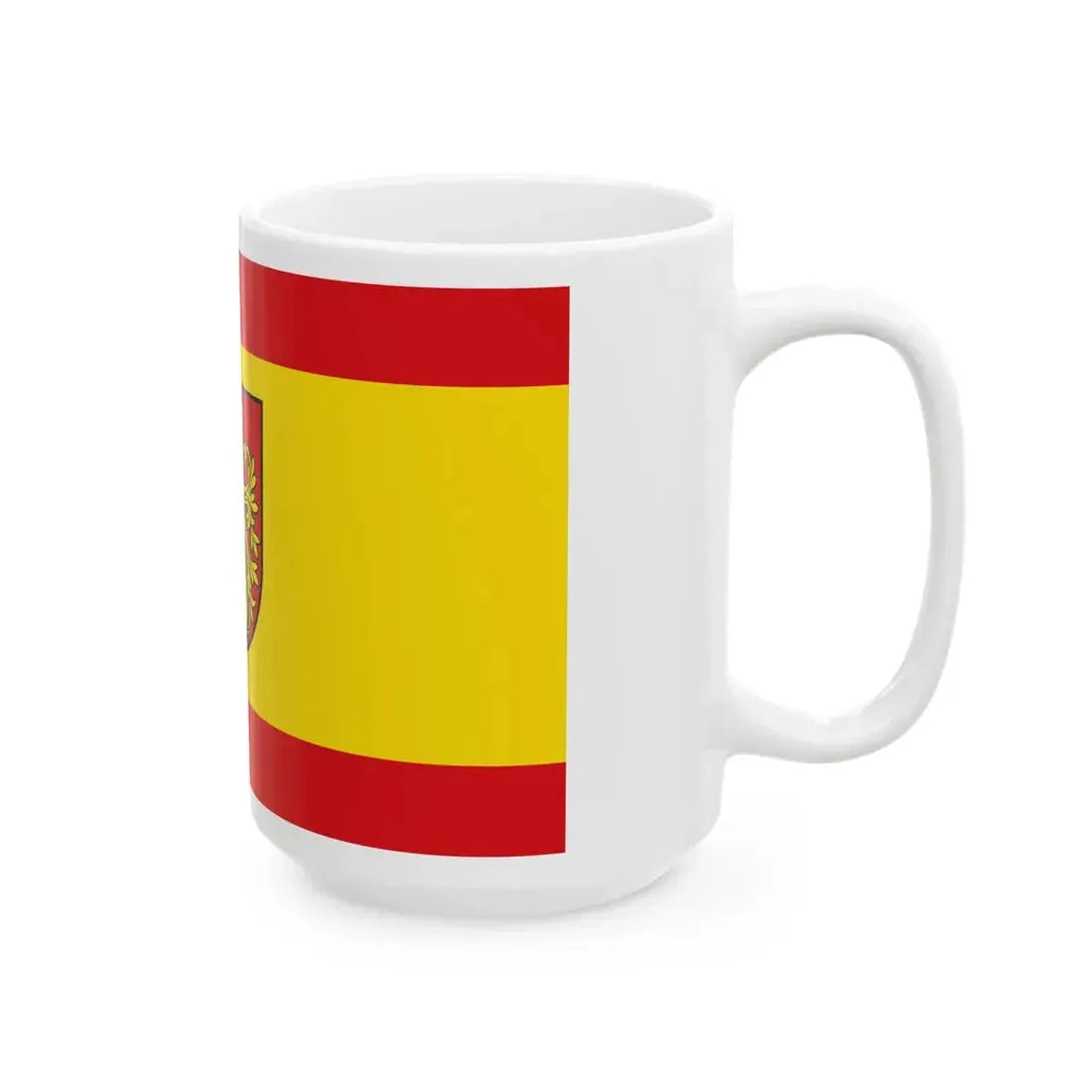 Hissflagge der Stadt Forst Lausitz (Germany) White Coffee Mug - Go Mug Yourself