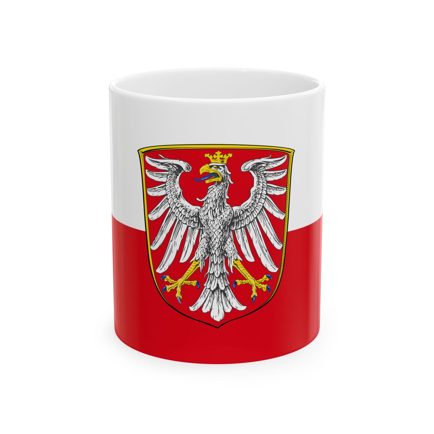 Hissflagge der Stadt Frankfurt am Main (Germany) White Coffee Mug-11oz-Go Mug Yourself