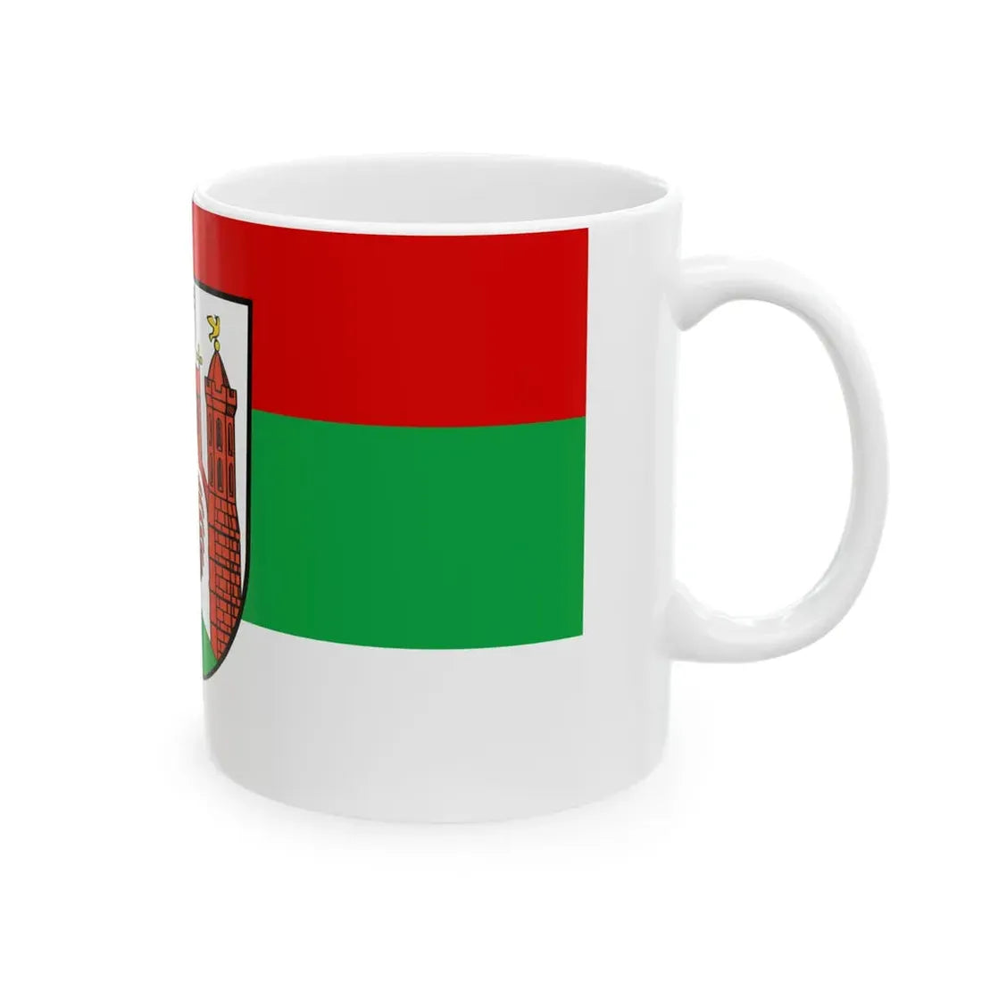 Hissflagge der Stadt Frankfurt an der Oder (Germany) White Coffee Mug - Go Mug Yourself