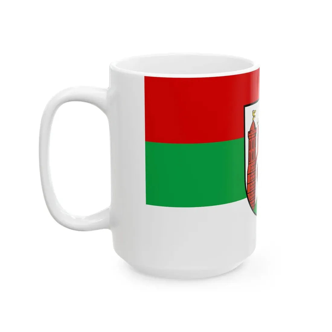 Hissflagge der Stadt Frankfurt an der Oder (Germany) White Coffee Mug - Go Mug Yourself