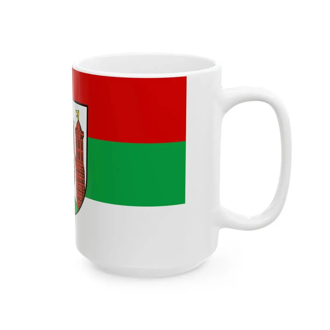 Hissflagge der Stadt Frankfurt an der Oder (Germany) White Coffee Mug - Go Mug Yourself