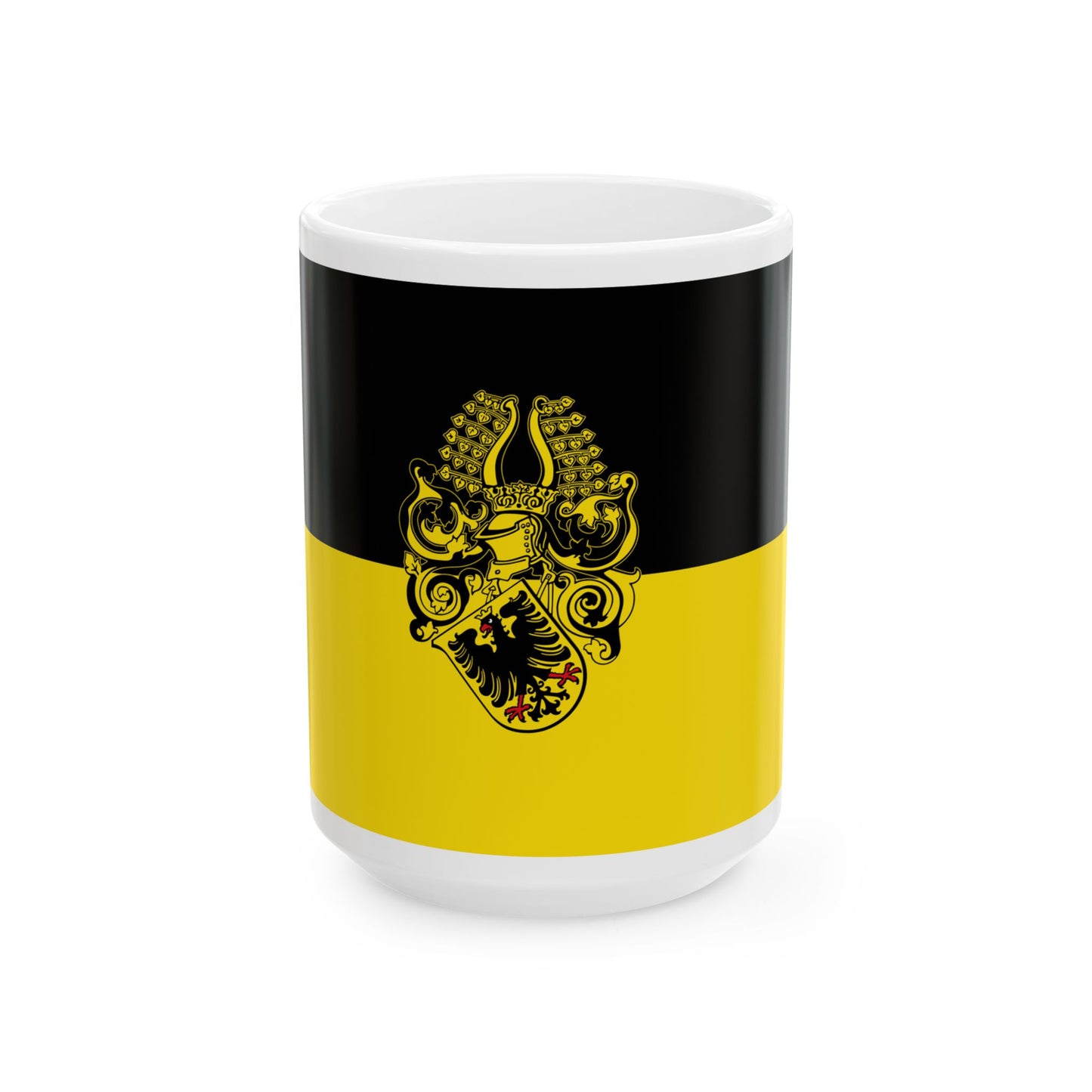 Hissflagge der Stadt Nordhausen (Germany) White Coffee Mug-15oz-Go Mug Yourself