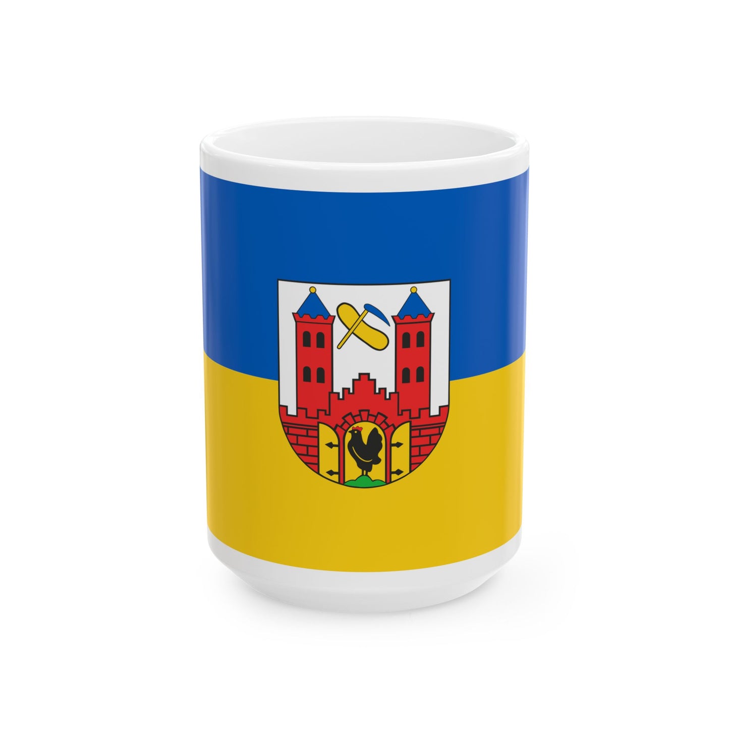 Hissflagge Suhl (Germany) White Coffee Mug-15oz-Go Mug Yourself