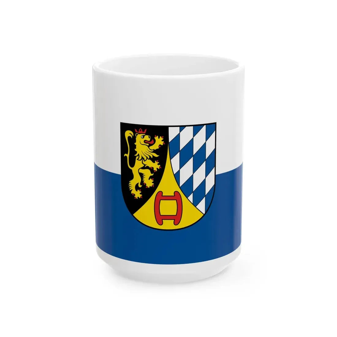 Hissflagge Weinheim (Germany) White Coffee Mug 15oz - Go Mug Yourself
