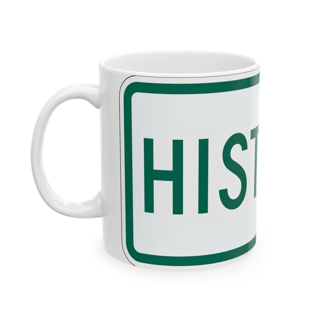 Historic plate Vermont (Vermont) (Road Sign) White Coffee Mug - Go Mug Yourself