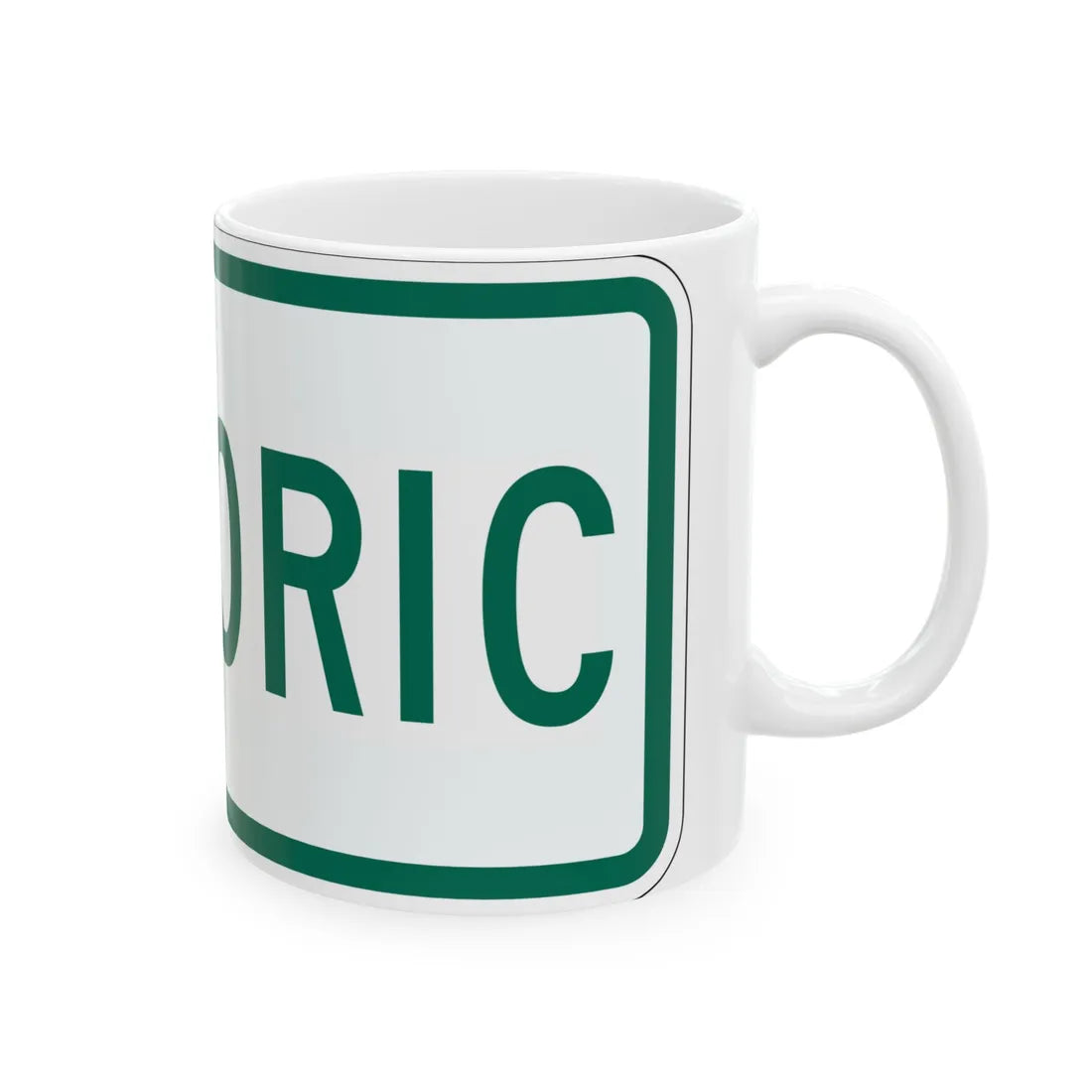 Historic plate Vermont (Vermont) (Road Sign) White Coffee Mug - Go Mug Yourself