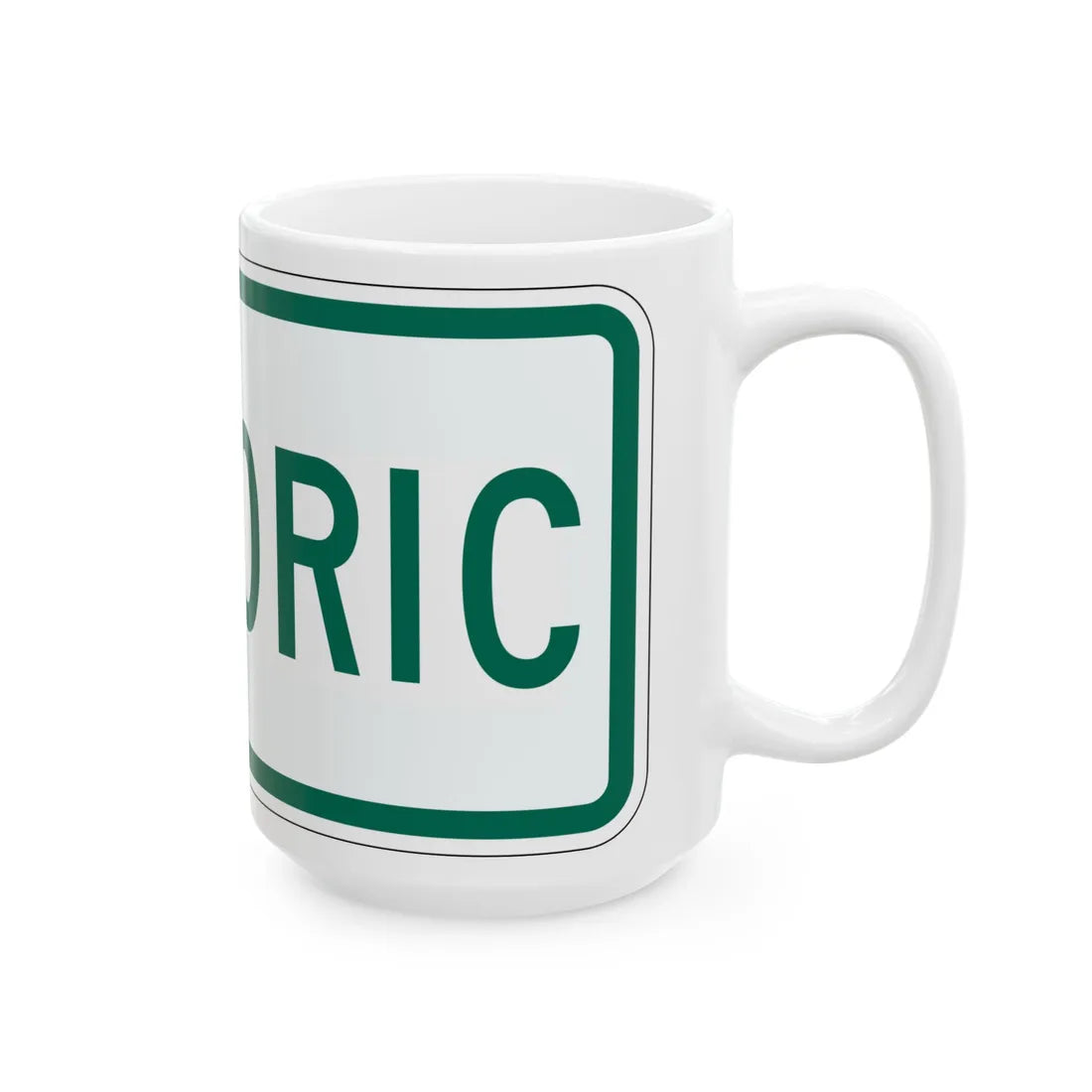 Historic plate Vermont (Vermont) (Road Sign) White Coffee Mug - Go Mug Yourself