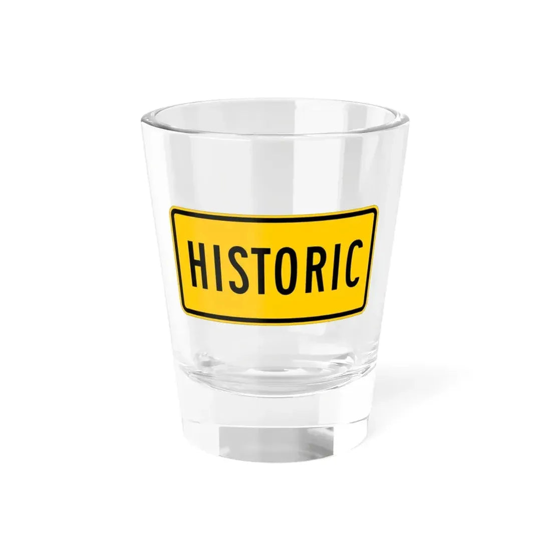 Historic plate Wyoming (Wyoming) (Road Sign) Shot Glass 1.5oz 1.5oz - Go Mug Yourself
