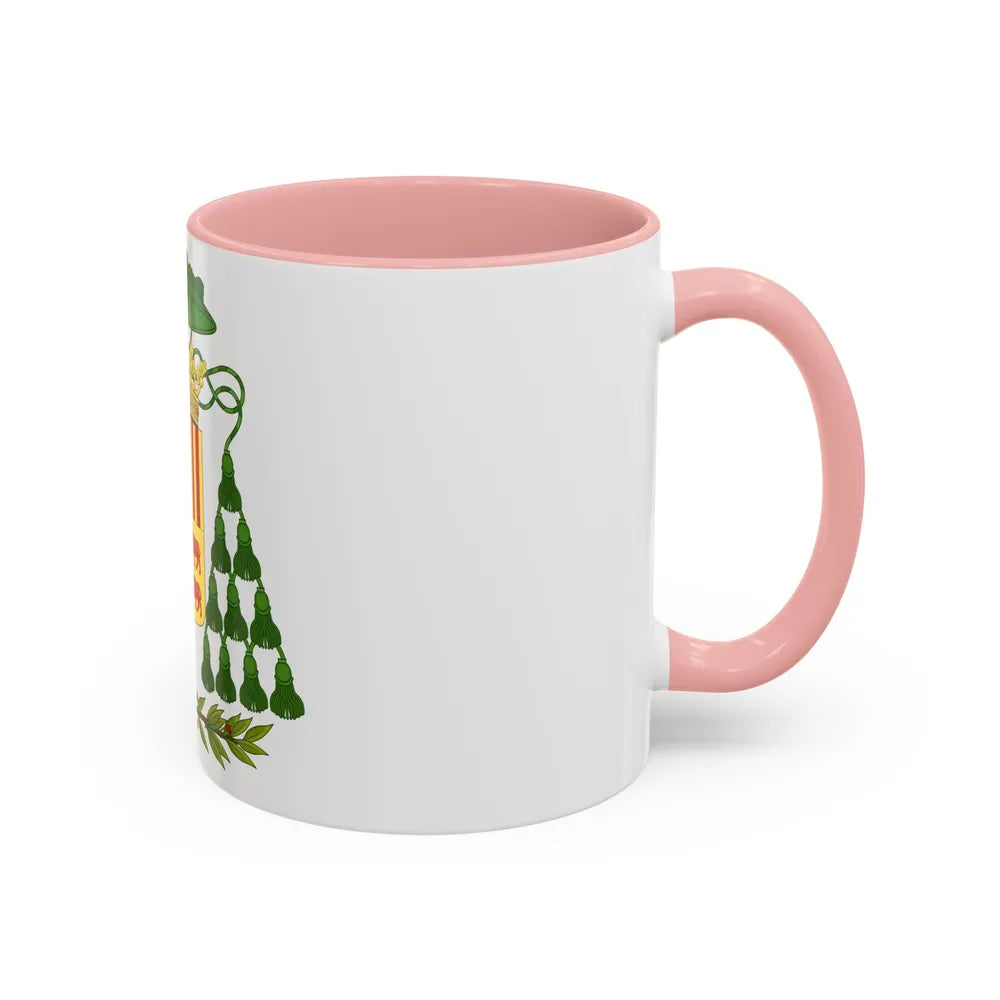 Historical Coat of Arms of Ecclesiastic Co-Prince of Andorra - Accent Coffee Mug - Go Mug Yourself