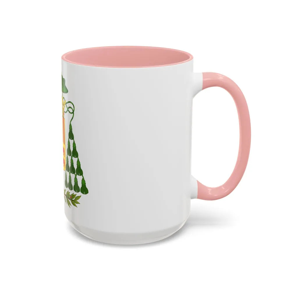 Historical Coat of Arms of Ecclesiastic Co-Prince of Andorra - Accent Coffee Mug - Go Mug Yourself