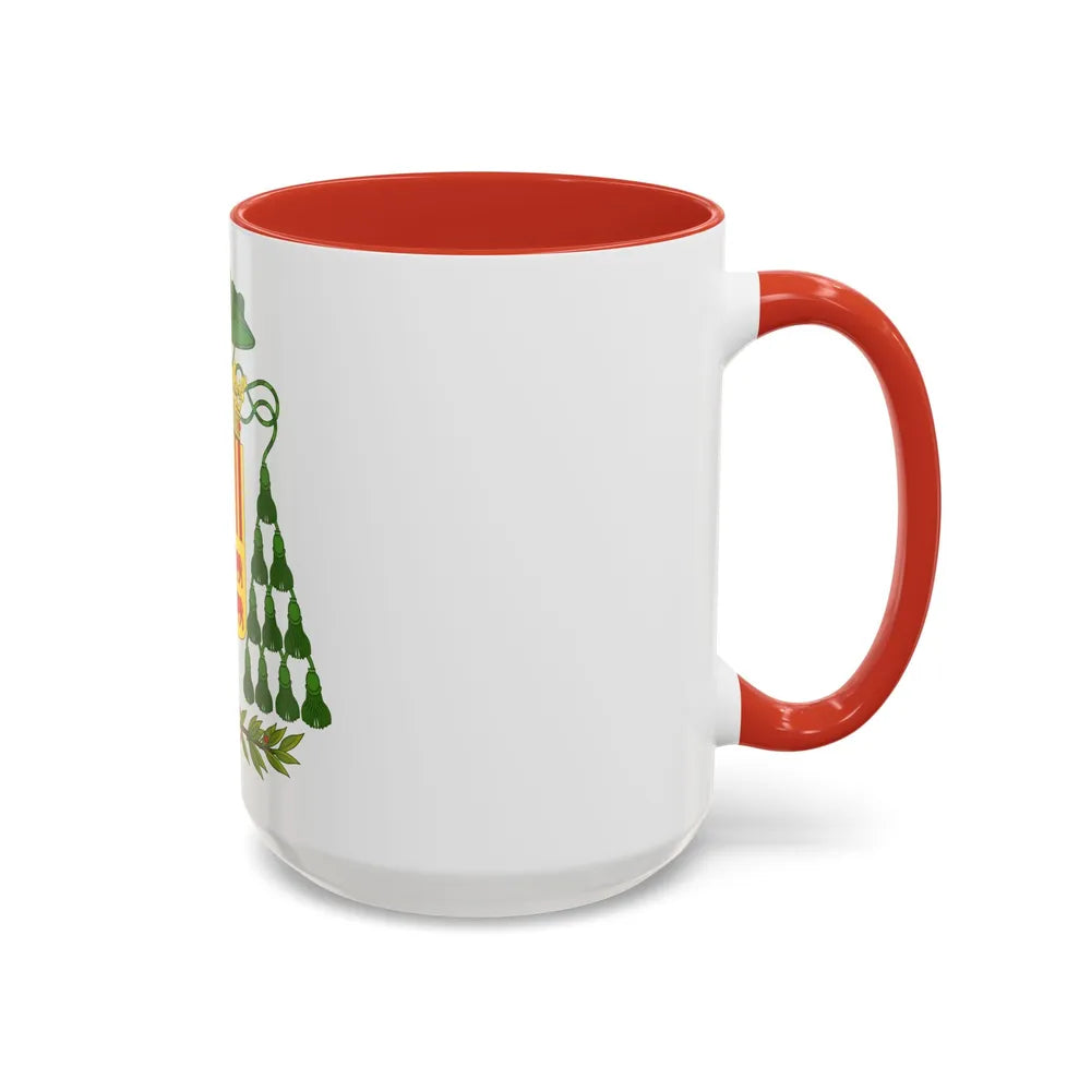 Historical Coat of Arms of Ecclesiastic Co-Prince of Andorra - Accent Coffee Mug - Go Mug Yourself
