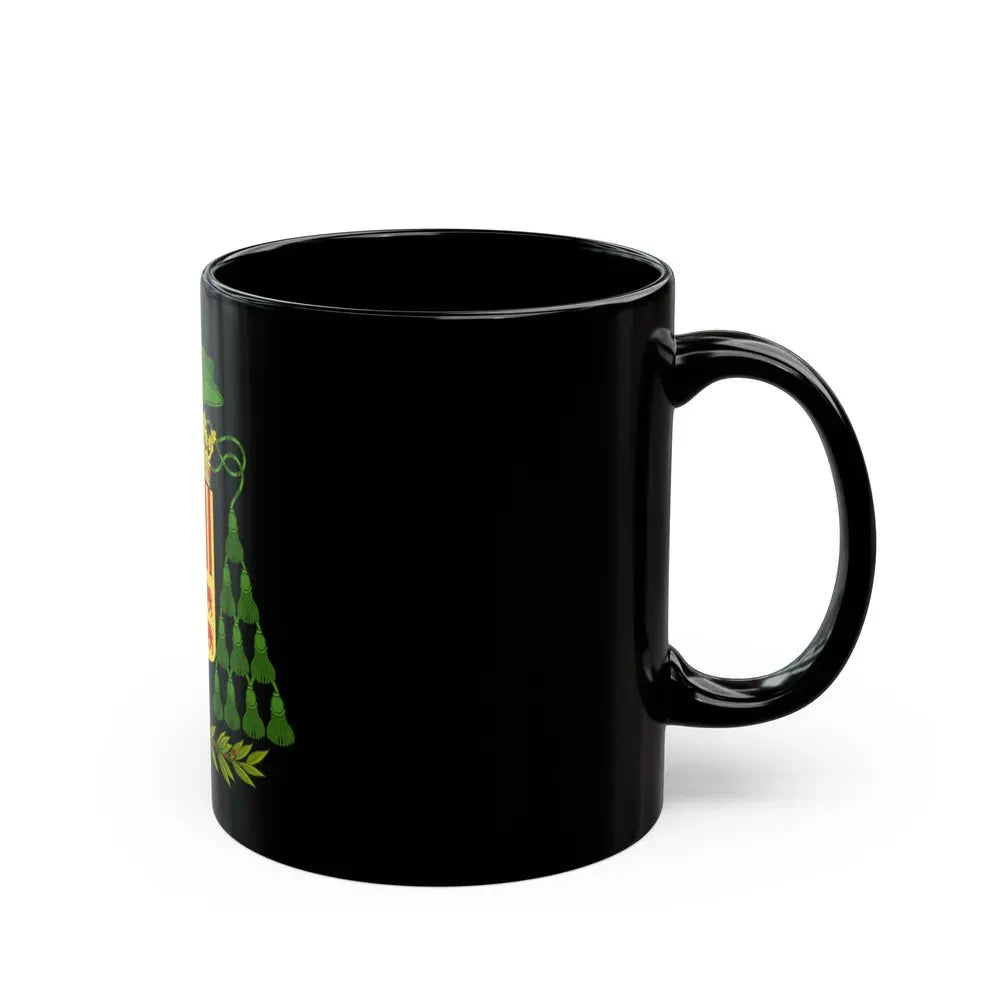 Historical Coat of Arms of Ecclesiastic Co-Prince of Andorra - Black Coffee Mug - Go Mug Yourself