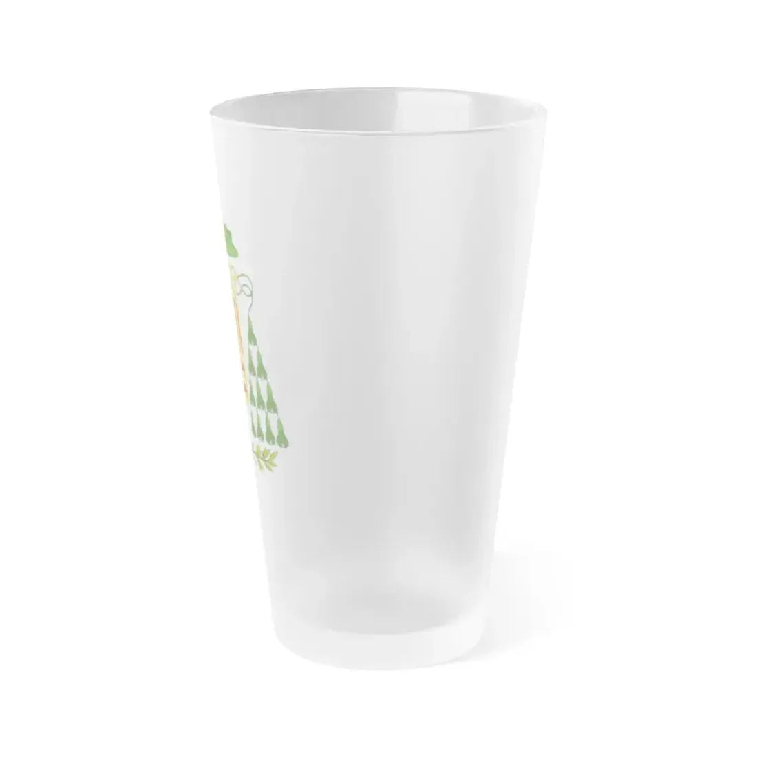 Historical Coat of Arms of Ecclesiastic Co-Prince of Andorra - Frosted Pint Glass 16oz - Go Mug Yourself