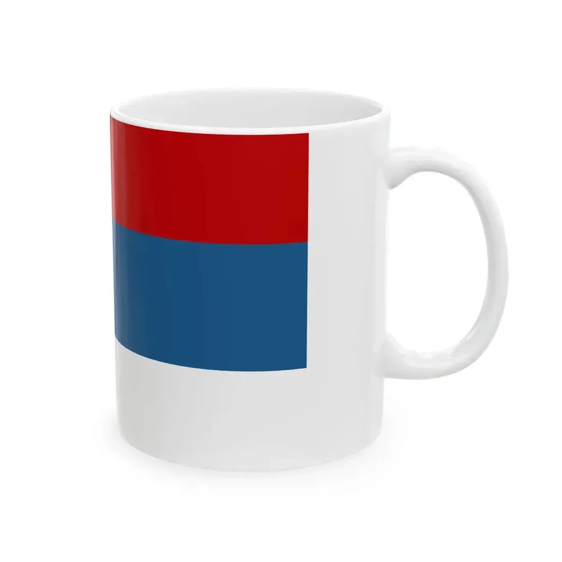 Historical merchant fleet flag of Montenegro (Montenegro) White Coffee Mug - Go Mug Yourself