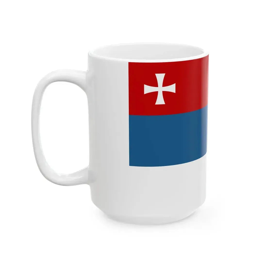 Historical merchant fleet flag of Montenegro (Montenegro) White Coffee Mug - Go Mug Yourself