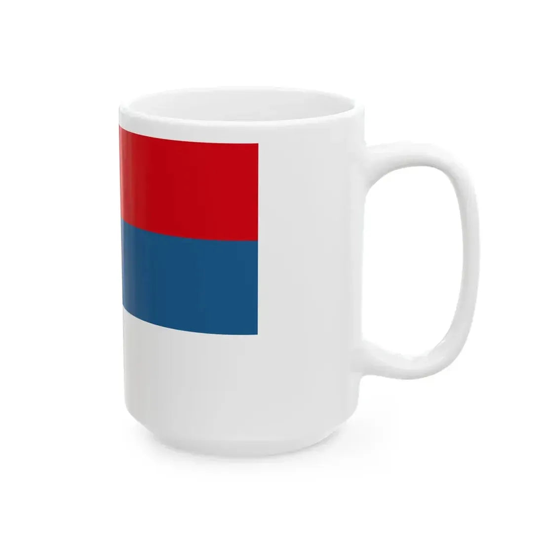 Historical merchant fleet flag of Montenegro version3 (Montenegro) White Coffee Mug - Go Mug Yourself