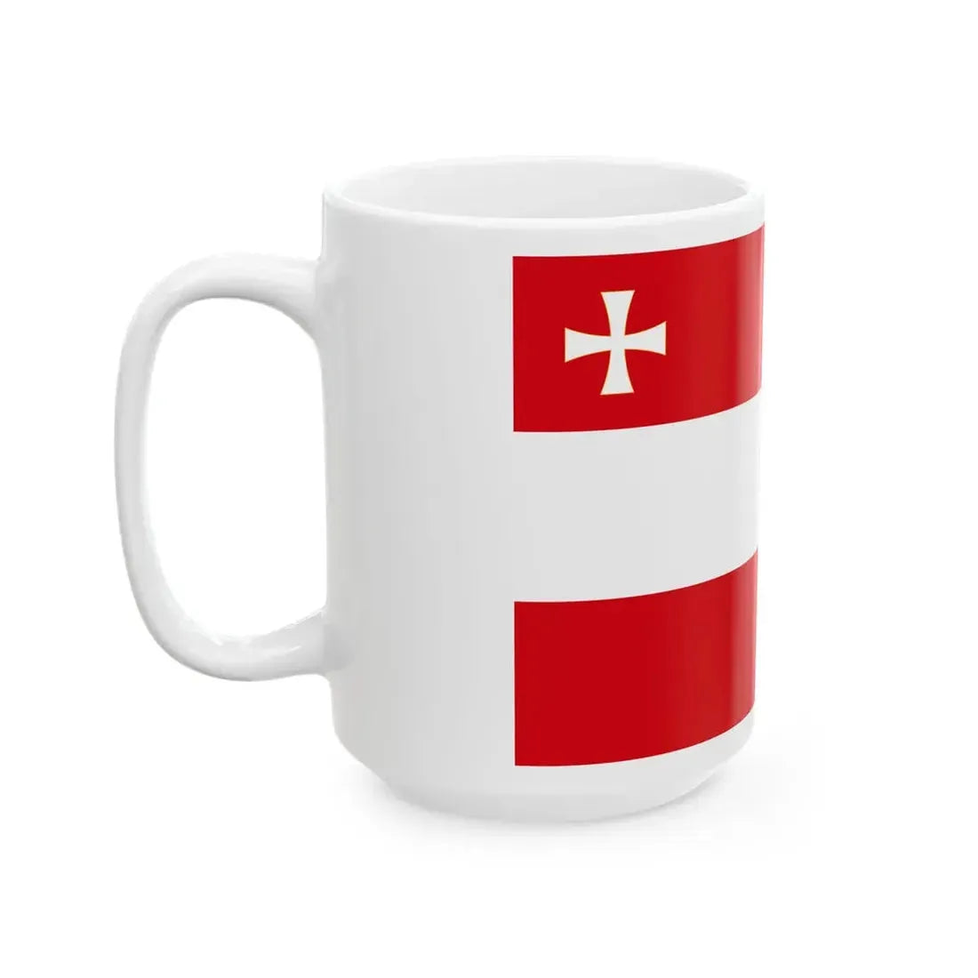 Historical merchant fleet flag of MontenegroV2 (Montenegro) White Coffee Mug - Go Mug Yourself