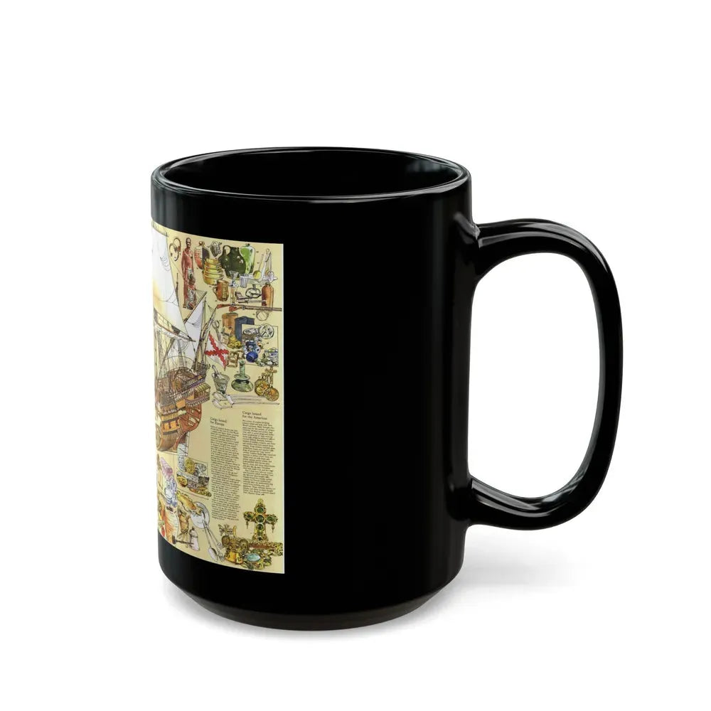 History Salvaged from the Sea (1977) (Map) Black Coffee Mug - Go Mug Yourself