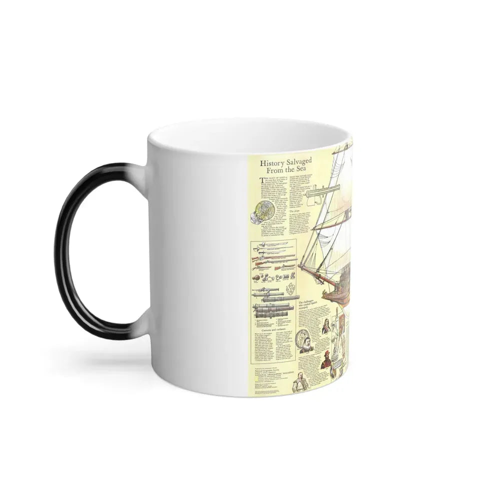 History Salvaged from the Sea (1977) (Map) Color Changing Mug 11oz - Go Mug Yourself