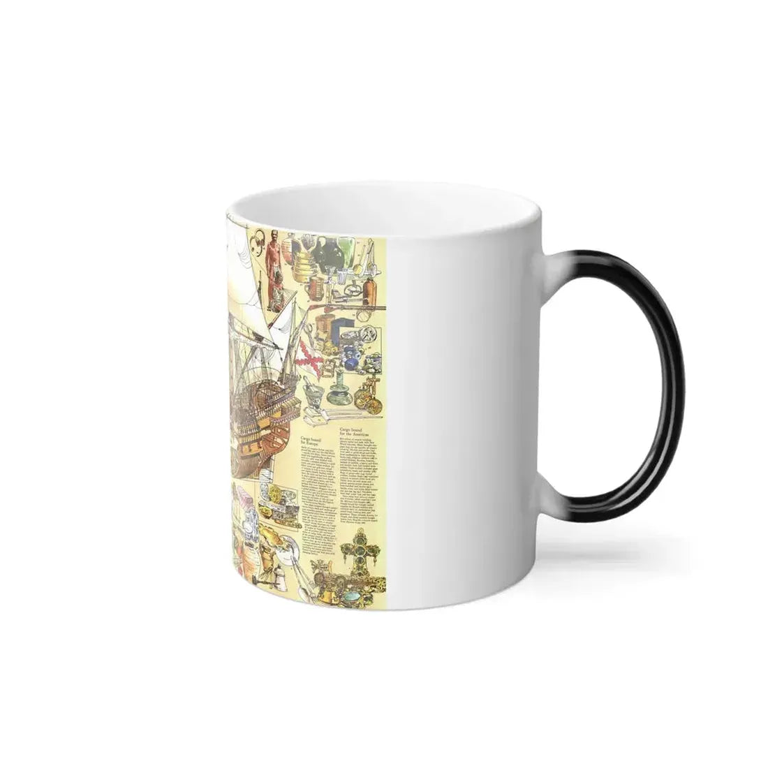 History Salvaged from the Sea (1977) (Map) Color Changing Mug 11oz - Go Mug Yourself