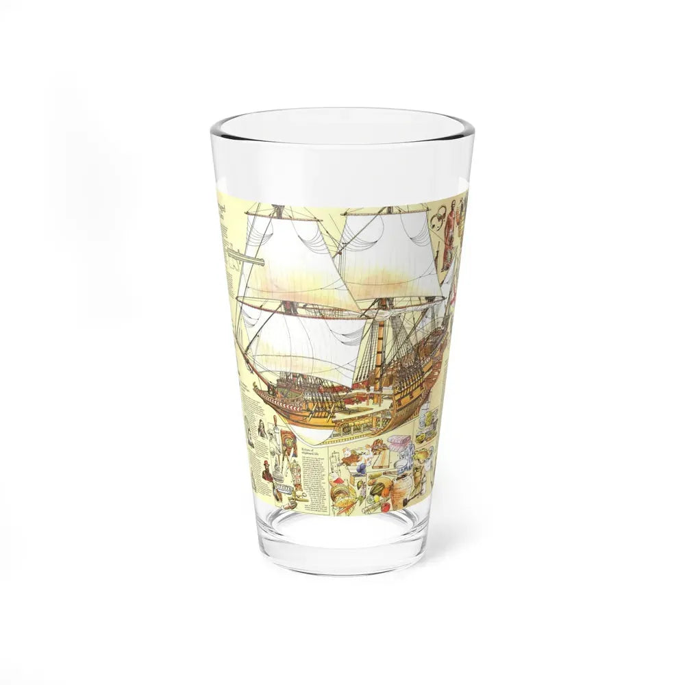 History Salvaged from the Sea (1977) (Map) Pint Glass 16oz 16oz - Go Mug Yourself