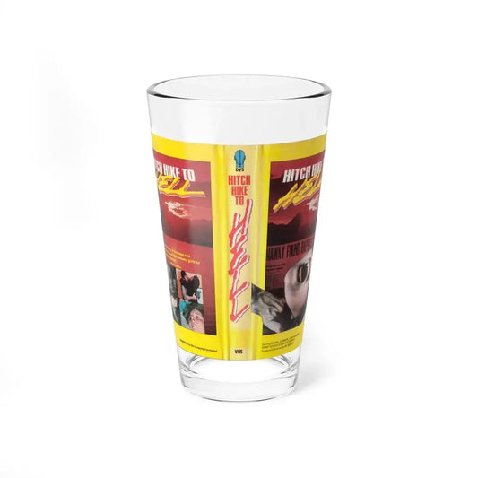 HITCH HIKE TO HELL (VHS COVER) Pint Glass 16oz 16oz - Go Mug Yourself