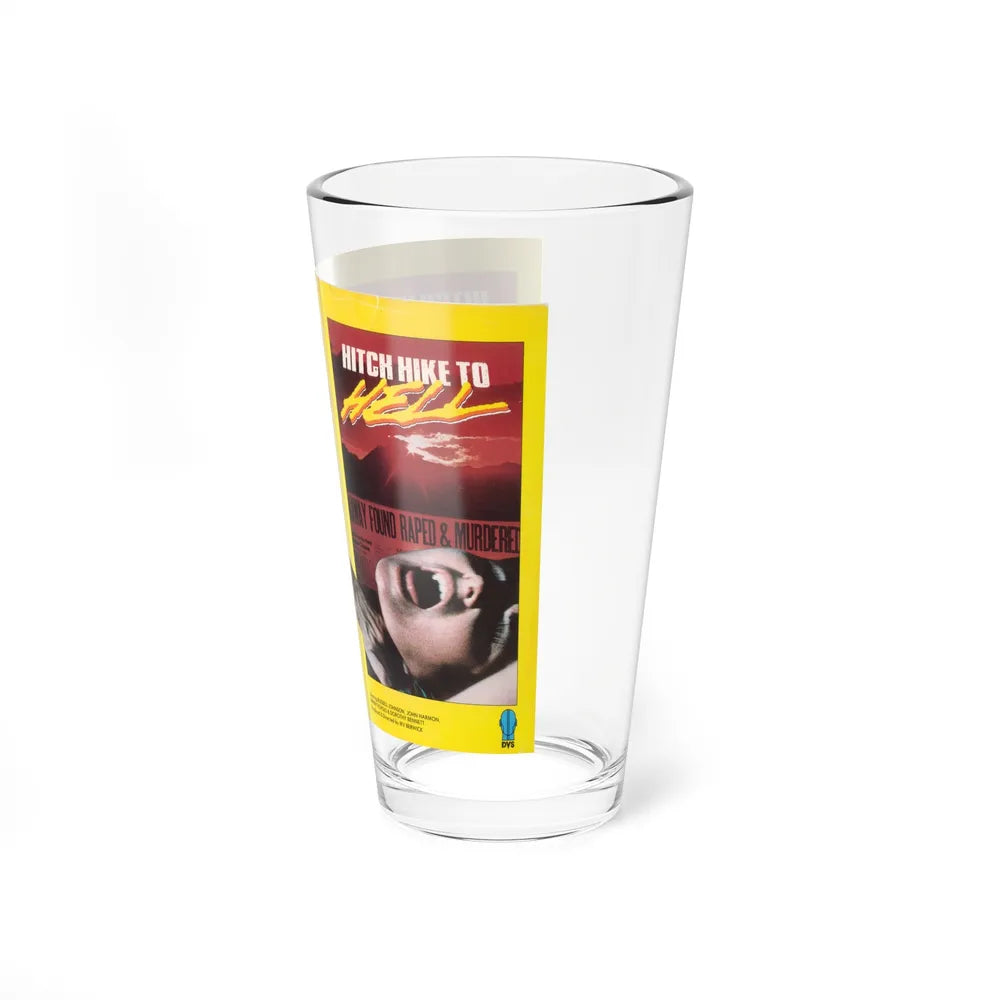 HITCH HIKE TO HELL (VHS COVER) Pint Glass 16oz - Go Mug Yourself