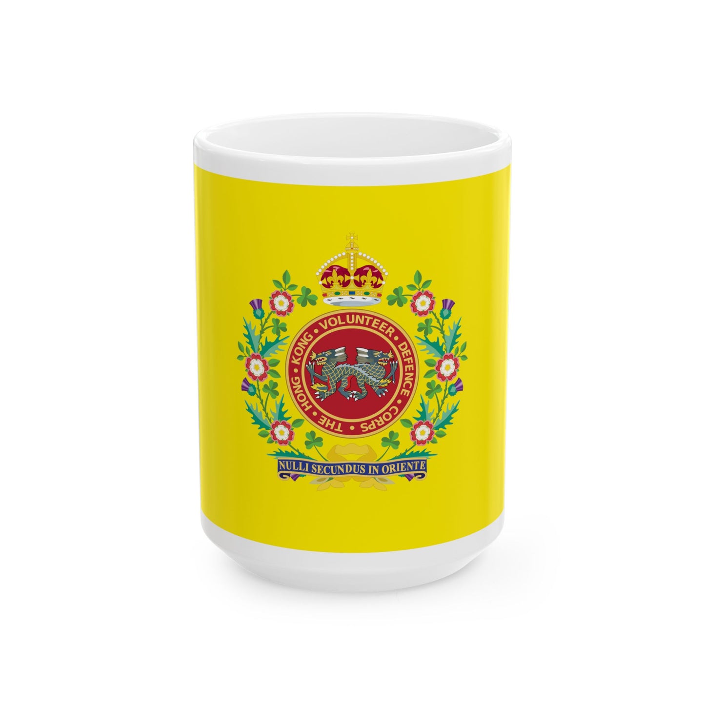 HKVDC Regimental Colour (China) White Coffee Mug-15oz-Go Mug Yourself