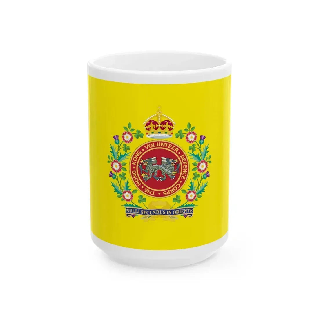 HKVDC Regimental Colour (China) White Coffee Mug 15oz - Go Mug Yourself
