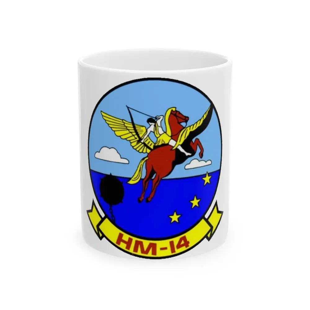 HM 14 1 (U.S. Navy) White Coffee Mug 11oz - Go Mug Yourself