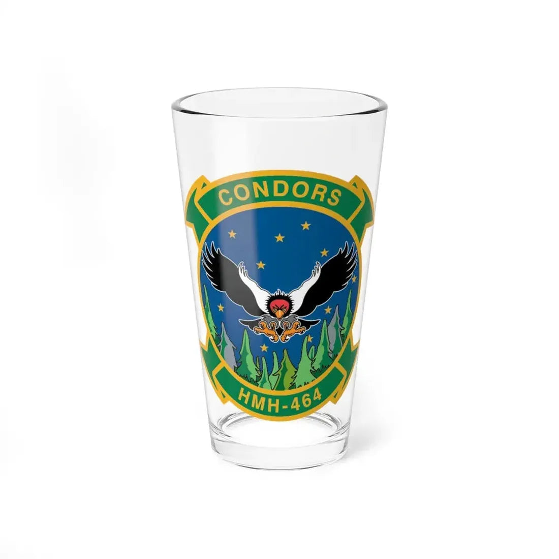 HMH 464 Condors (USMC) Pint Glass 16oz 16oz - Go Mug Yourself