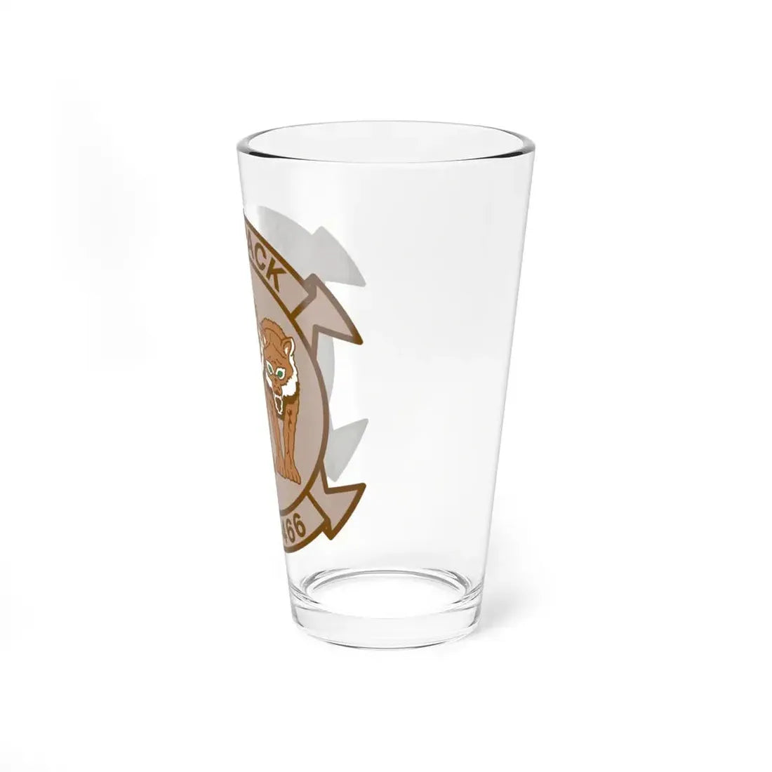 HMH 466 WOLFPACK Desert (USMC) Pint Glass 16oz - Go Mug Yourself