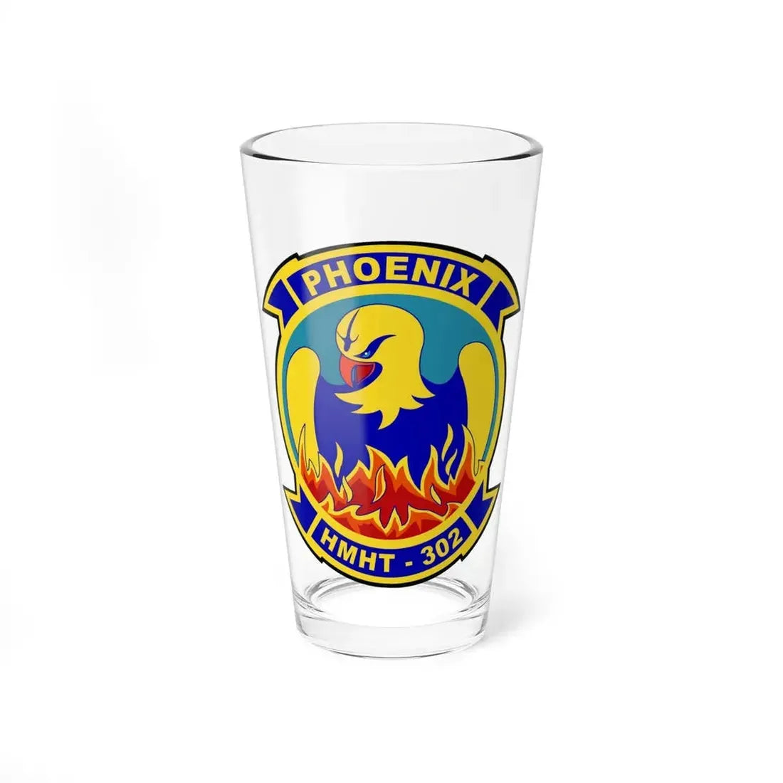 HMHT 302 (USMC) Pint Glass 16oz 16oz - Go Mug Yourself