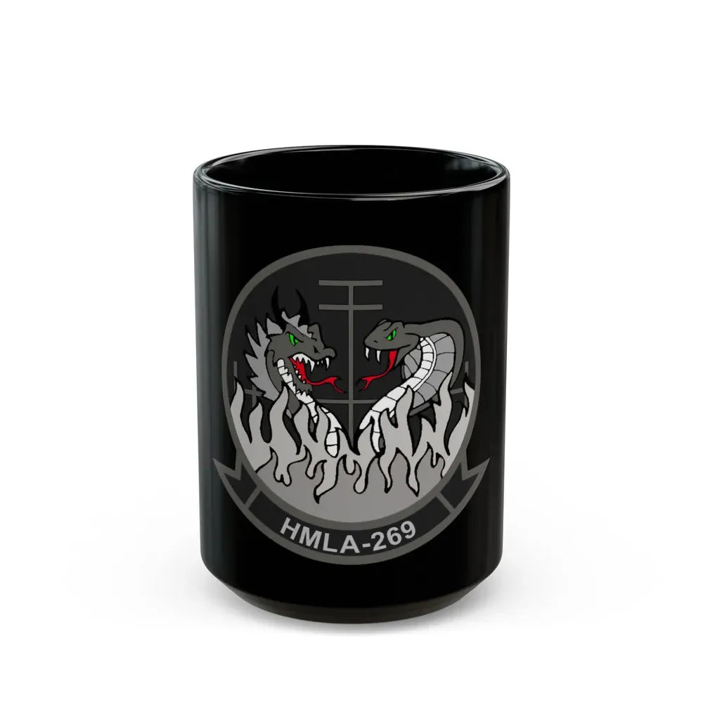HMLA 269 (USMC) Black Coffee Mug 15oz - Go Mug Yourself
