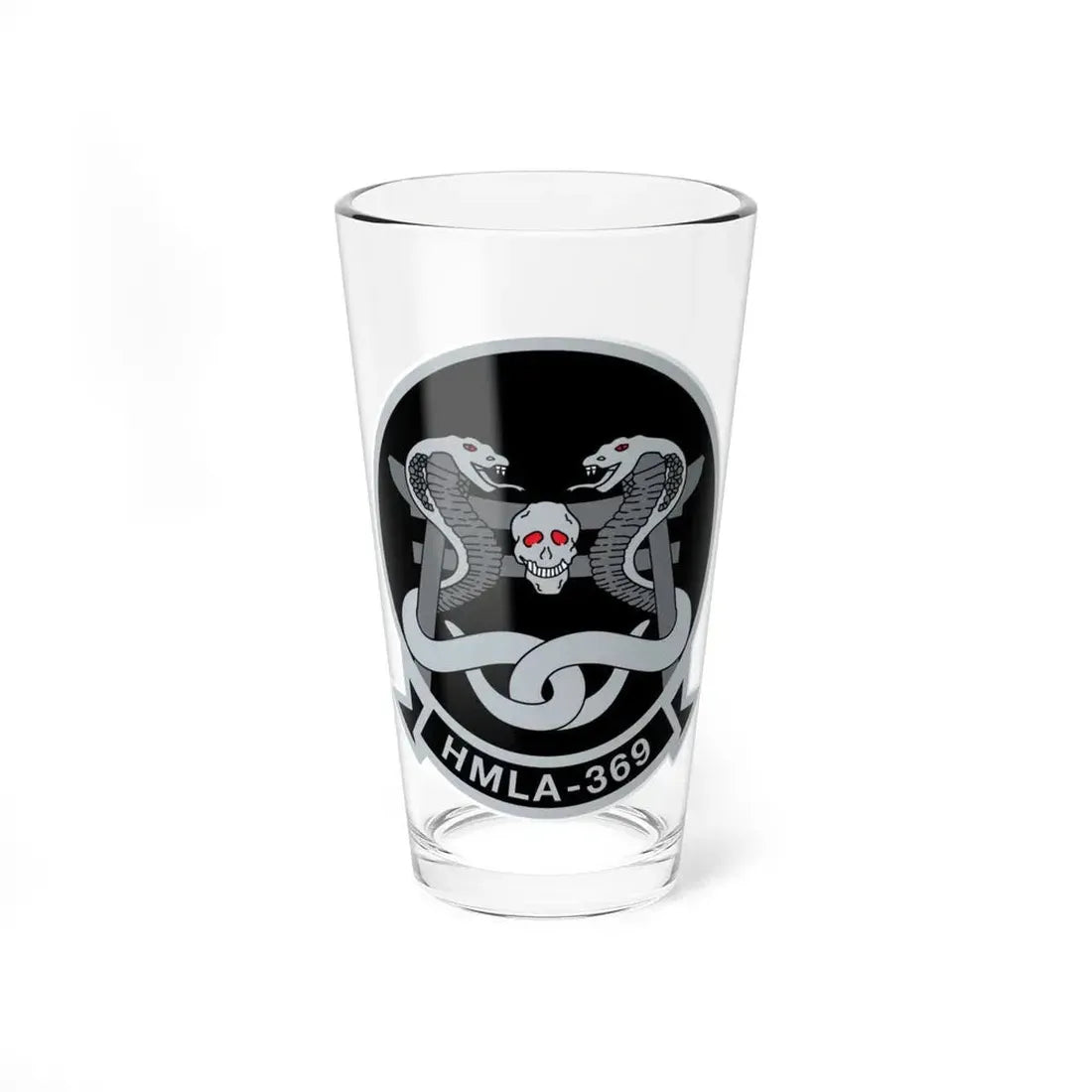 HMLA 369 (USMC) Pint Glass 16oz 16oz - Go Mug Yourself