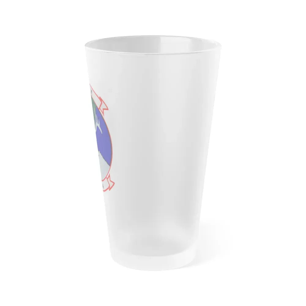 HMM 166 (USMC) Frosted Pint Glass 16oz - Go Mug Yourself