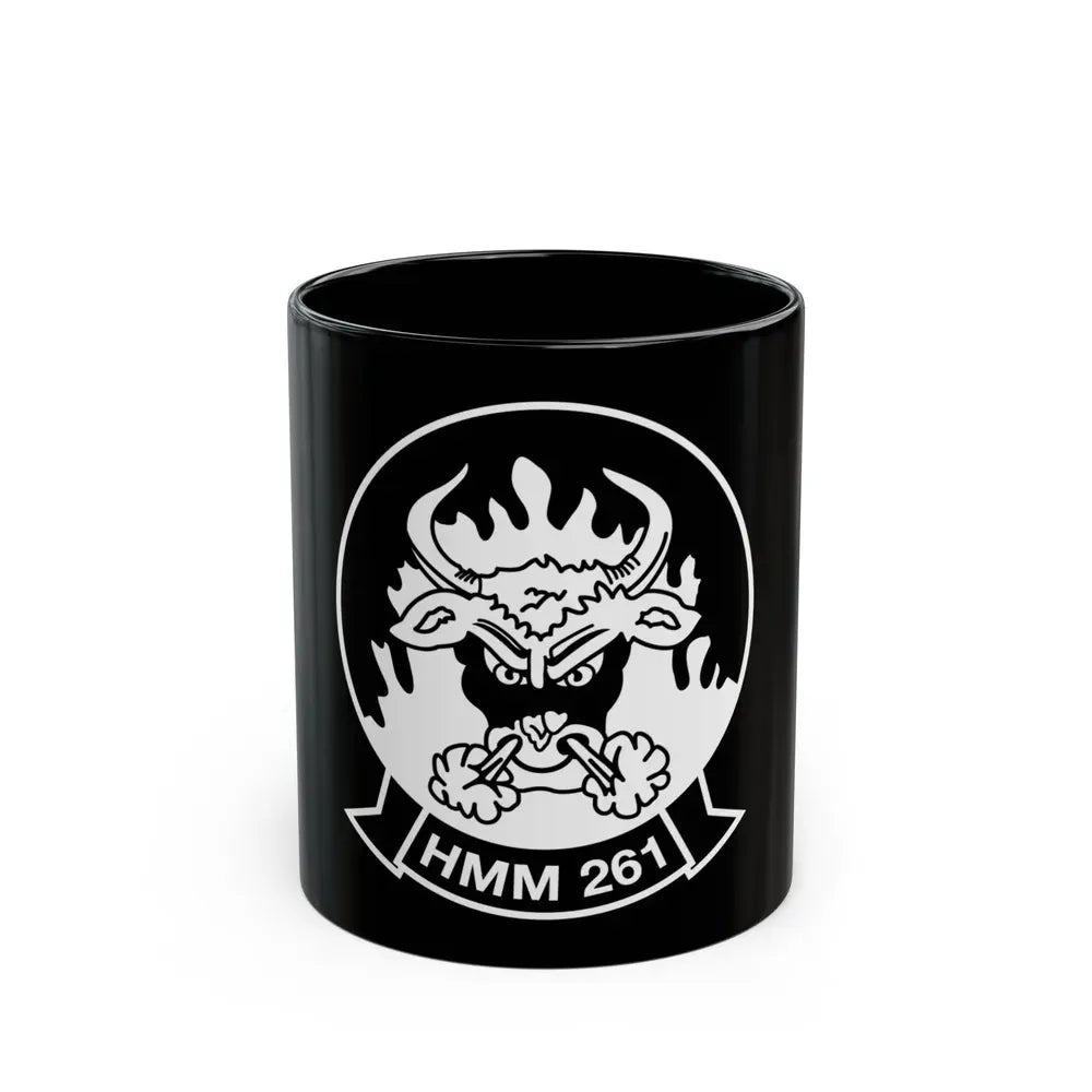 HMM 261 BW (USMC) Black Coffee Mug 11oz - Go Mug Yourself
