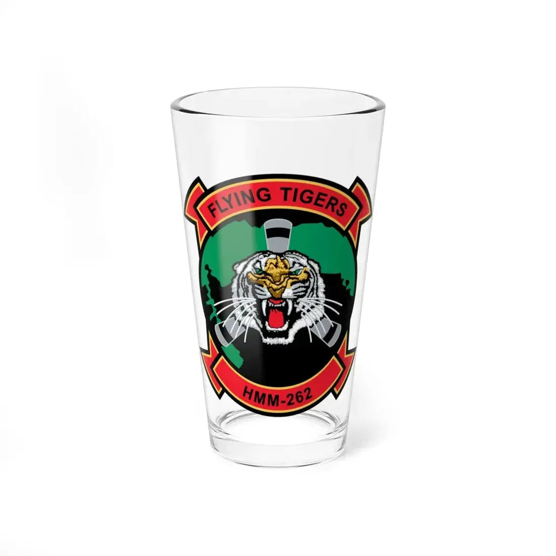 HMM 262 Flying Tigers (USMC) Pint Glass 16oz 16oz - Go Mug Yourself