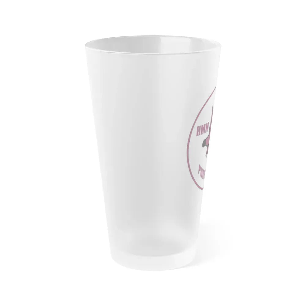 HMM 364 (USMC) Frosted Pint Glass 16oz - Go Mug Yourself