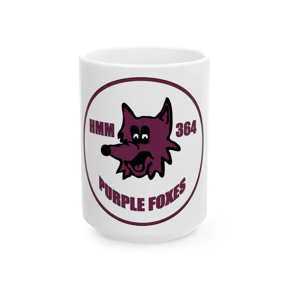 HMM 364 (USMC) White Coffee Mug 15oz - Go Mug Yourself